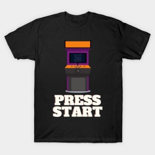 Press Start Arcade Gamer Apparel T-Shirt